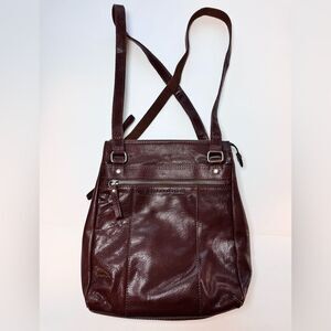 Spikes and Sparrow Brown Leather Backpack Bag